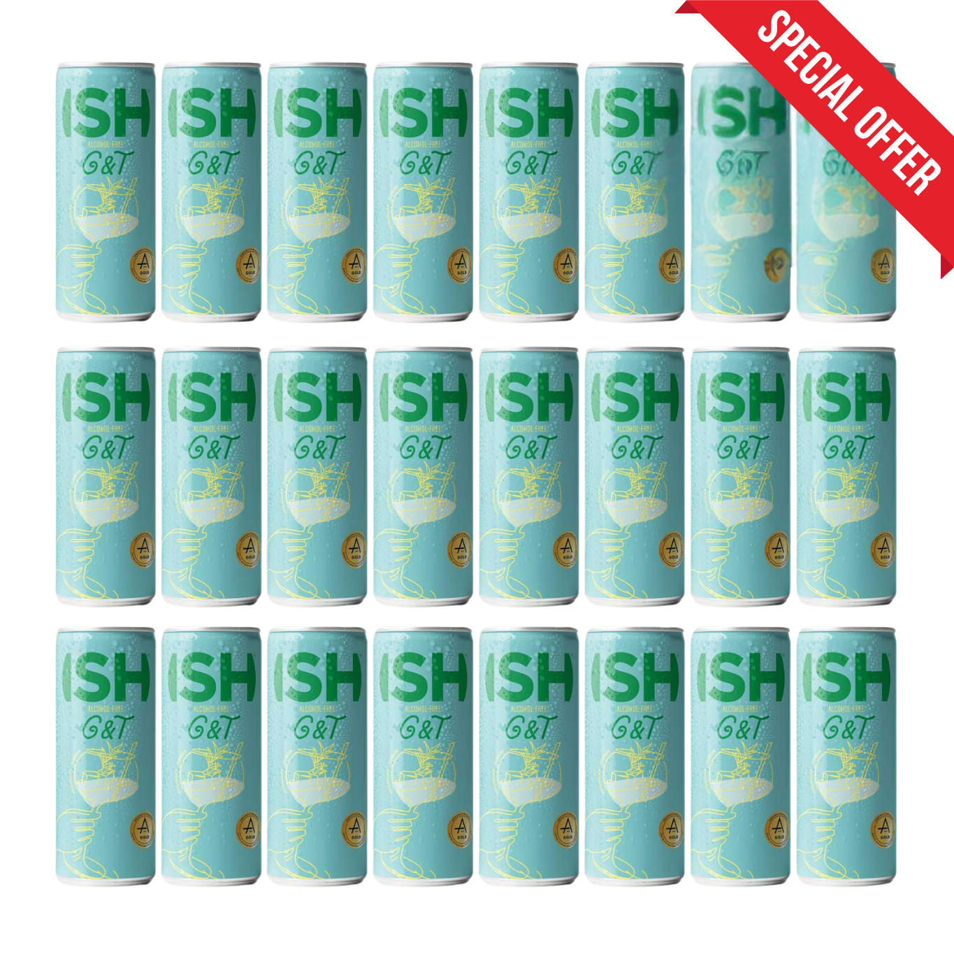 ISH G&T BOX - Cocktail fără alcool 24 x 250ml