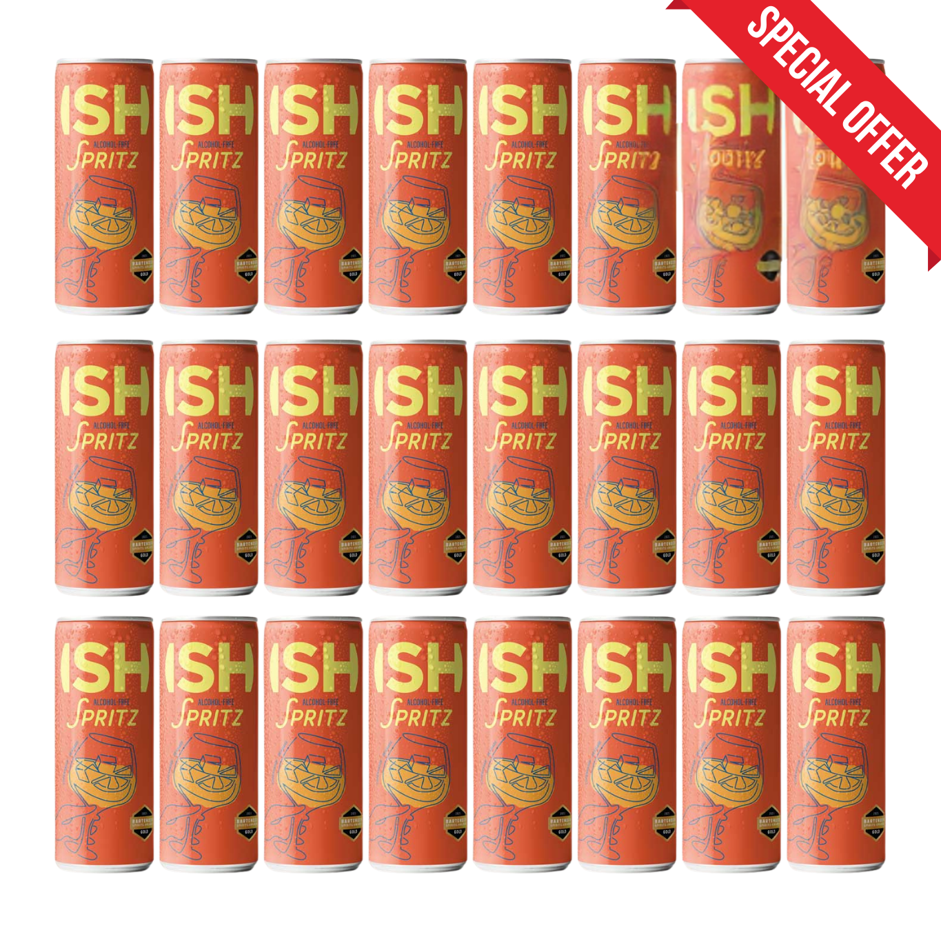 ISH Spritz BOX - Cocktail fără alcool 24 x 250ml