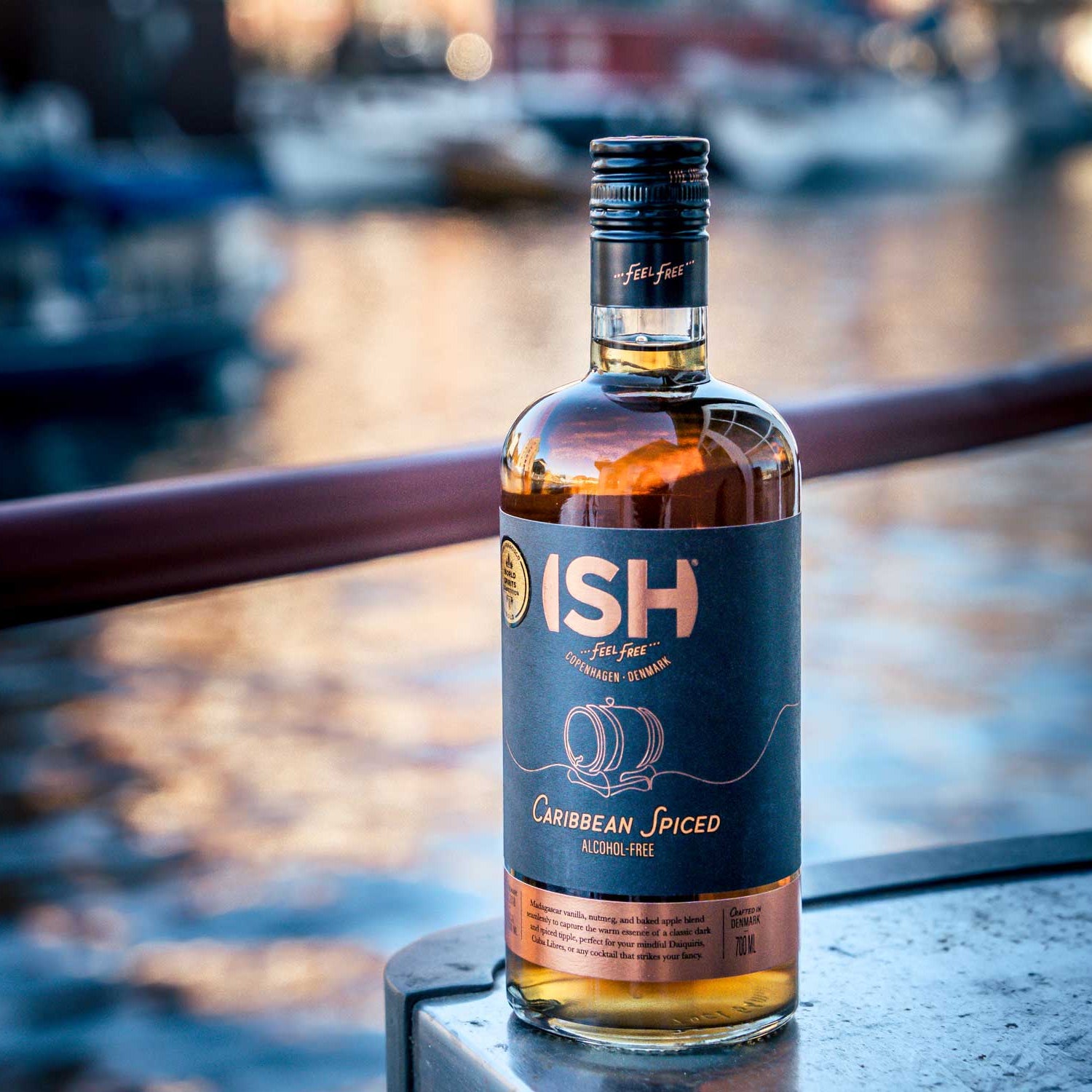 ISH Caribbean Spiced - Alternativa fără alcool la Rom 0.7L