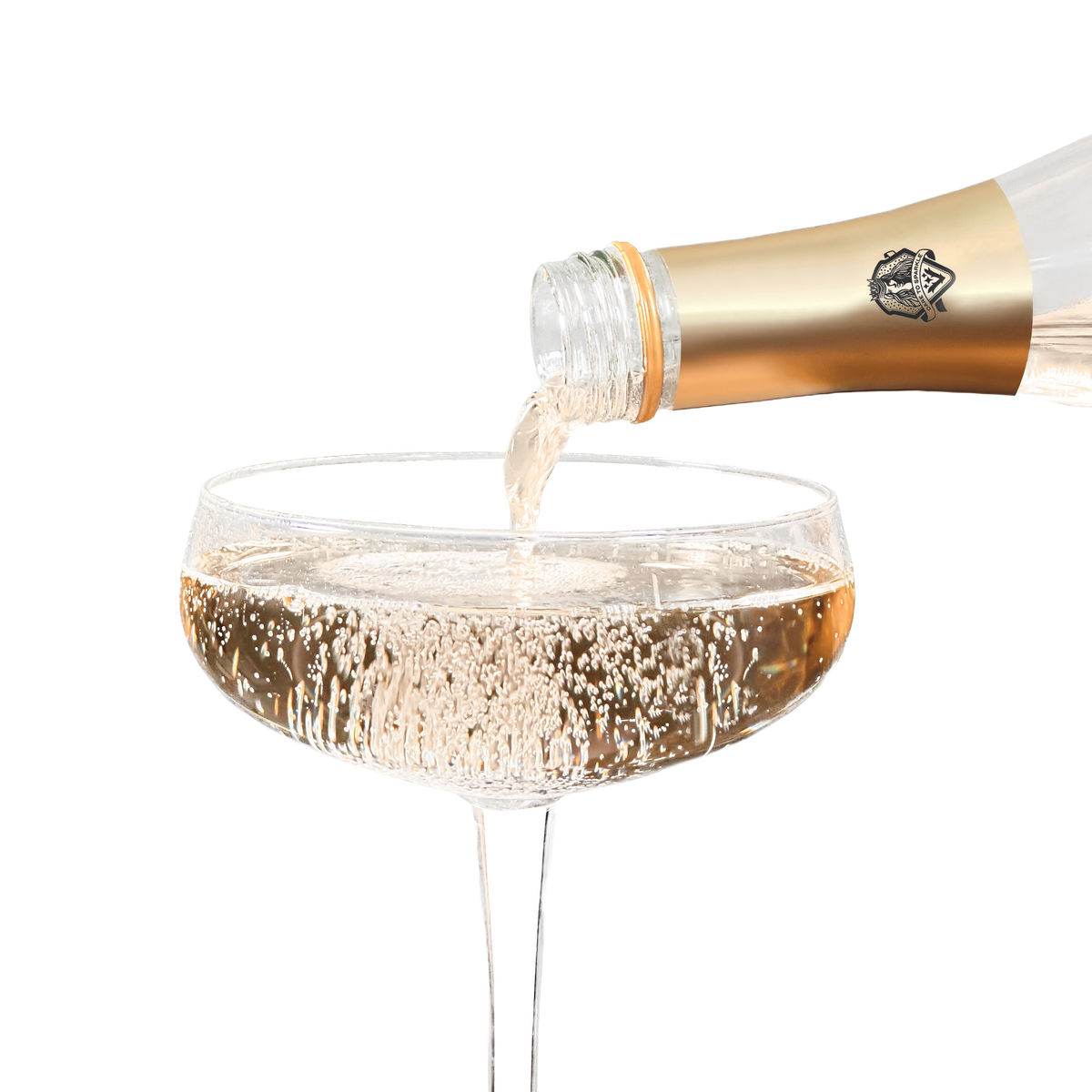 VINADA Crispy Chardonnay 0% - vin spumant alb fara alcool 0.75L