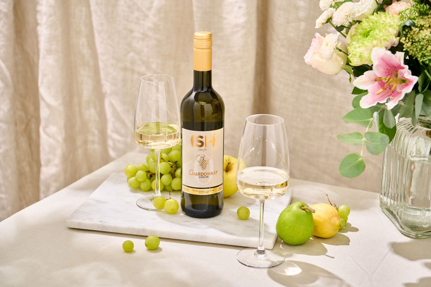 ISH Chardonnay - vin alb fără alcool 0.75L