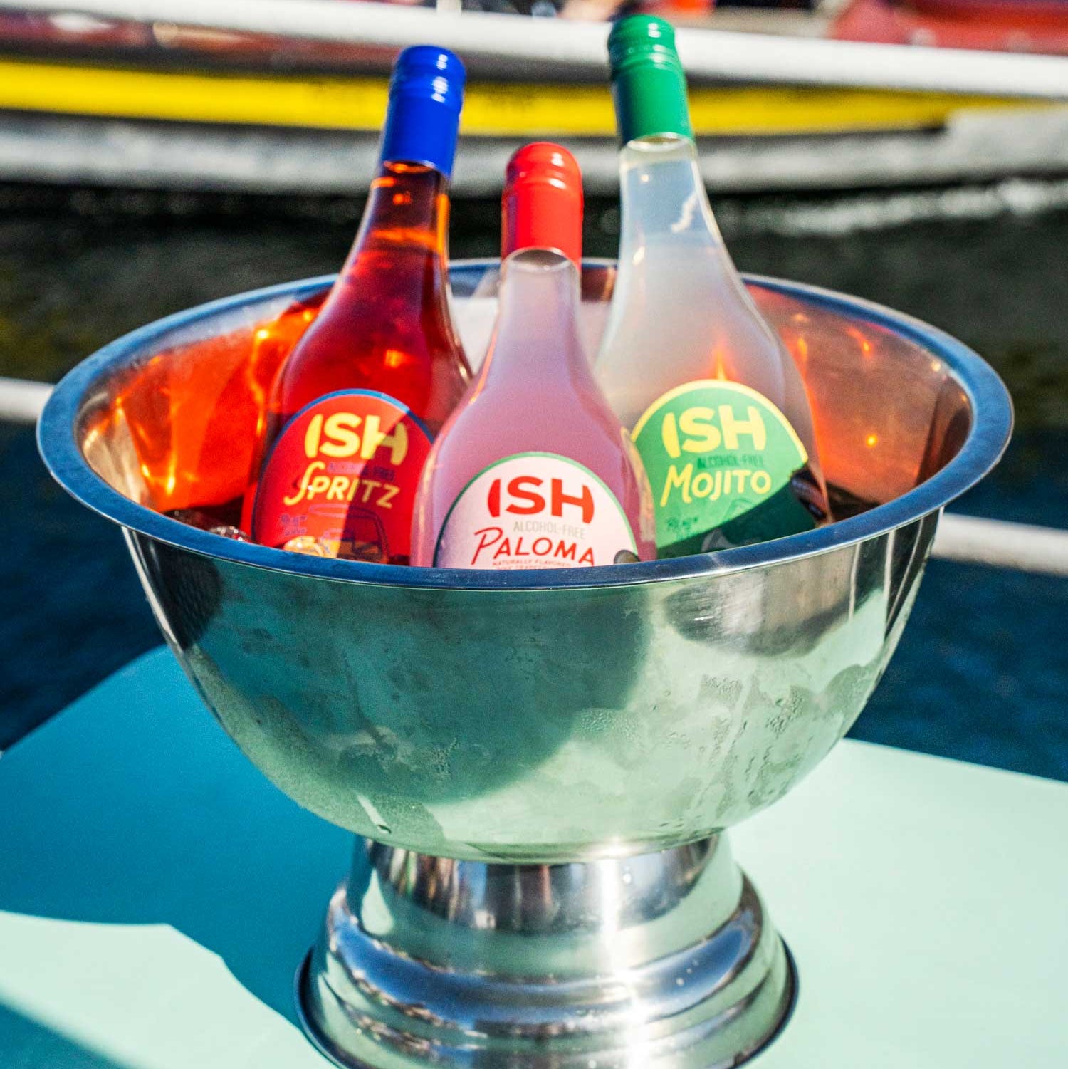 ISH Cocktail Set Spritz, Mojito, Paloma 3 x 750 ml. Gata de servit, delicios și fără alcool. Adaugă doar gheață!