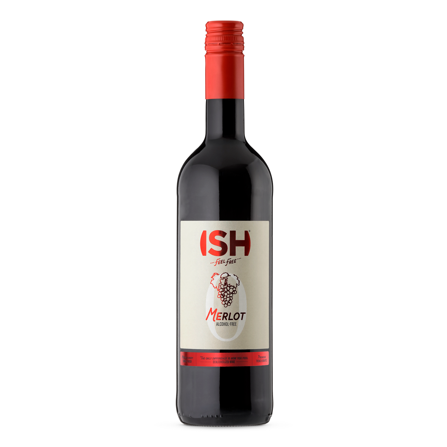 ISH Merlot - vin roșu fără alcool 0.75L