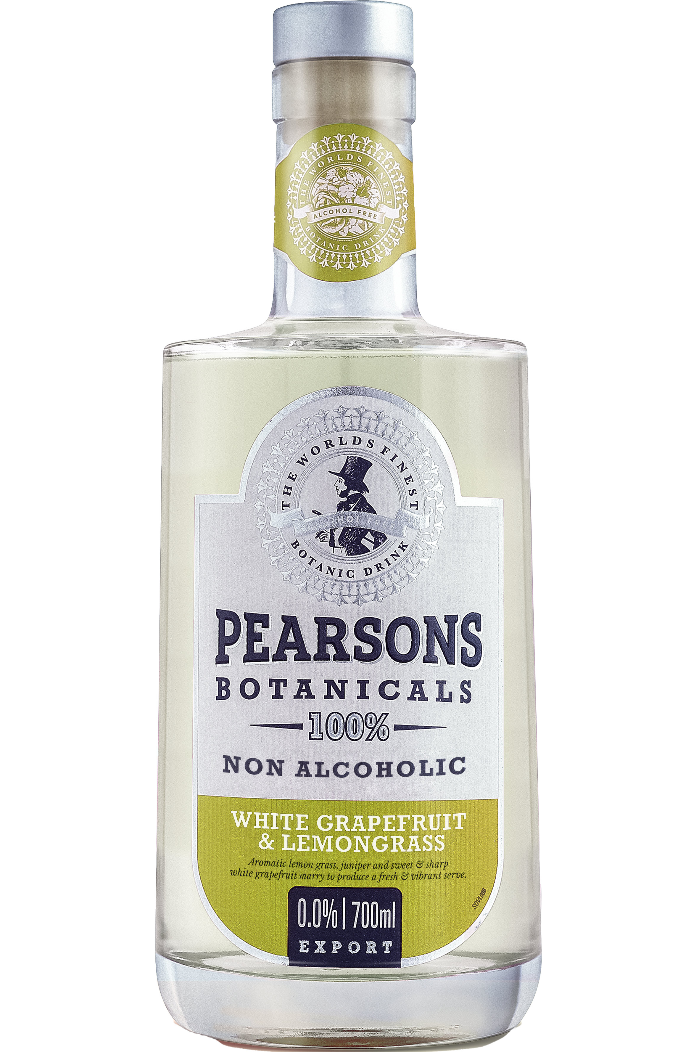 Pearsons White Grapefruit & Lemongrass - Alternativa fără alcool la Gin 0.7L