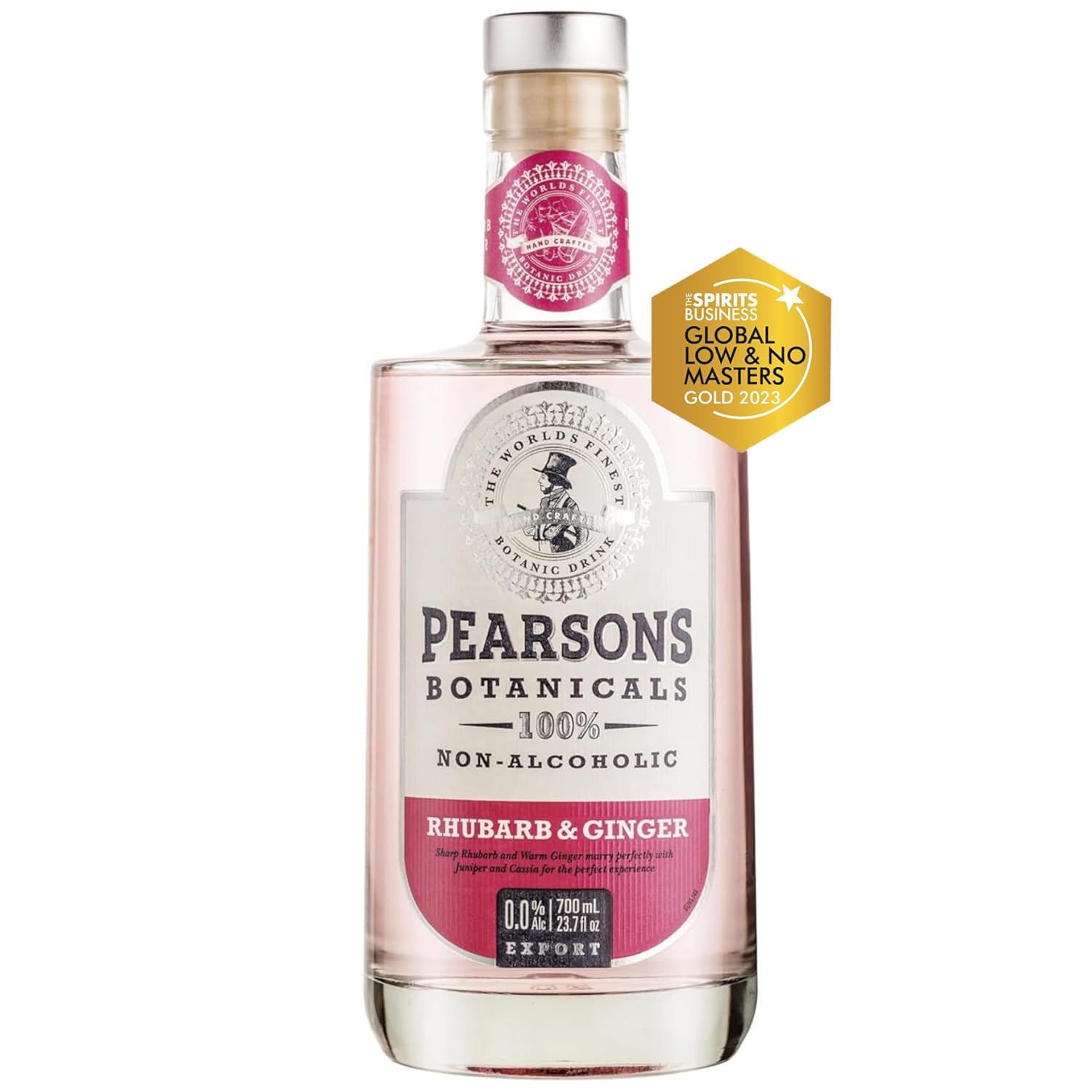 Pearsons Botanicals Rhubarb & Ginger - Alternativa fără alcool la Gin 0.7L
