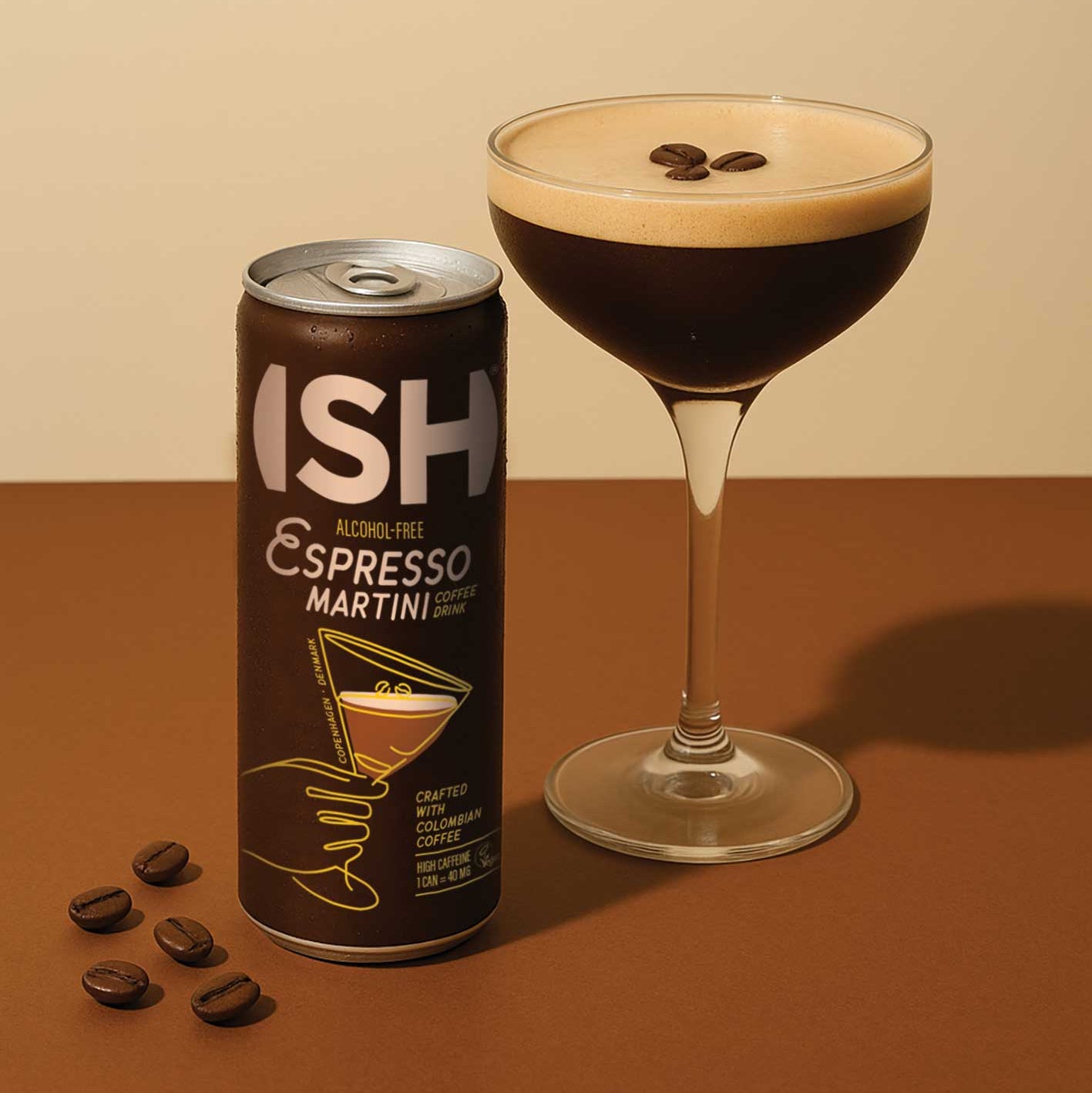 ISH Espresso Martini - Cocktail fără alcool Ready to Drink 0.25L