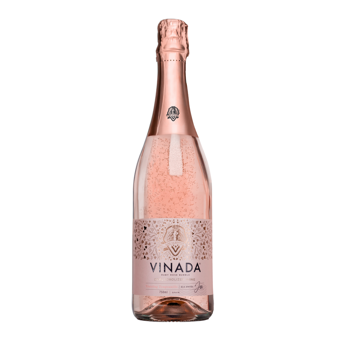 VINADA Tinteling Tempranillo Rosé - spumant rosé fără alcool 0.75L