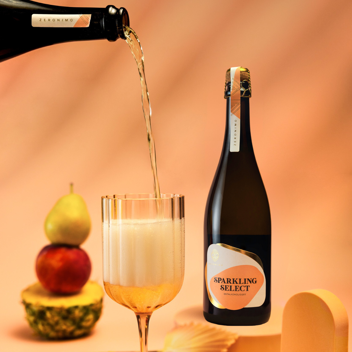 Zeronimo Sparkling Select 2024 vin spumant alb fără alcool 0.75L