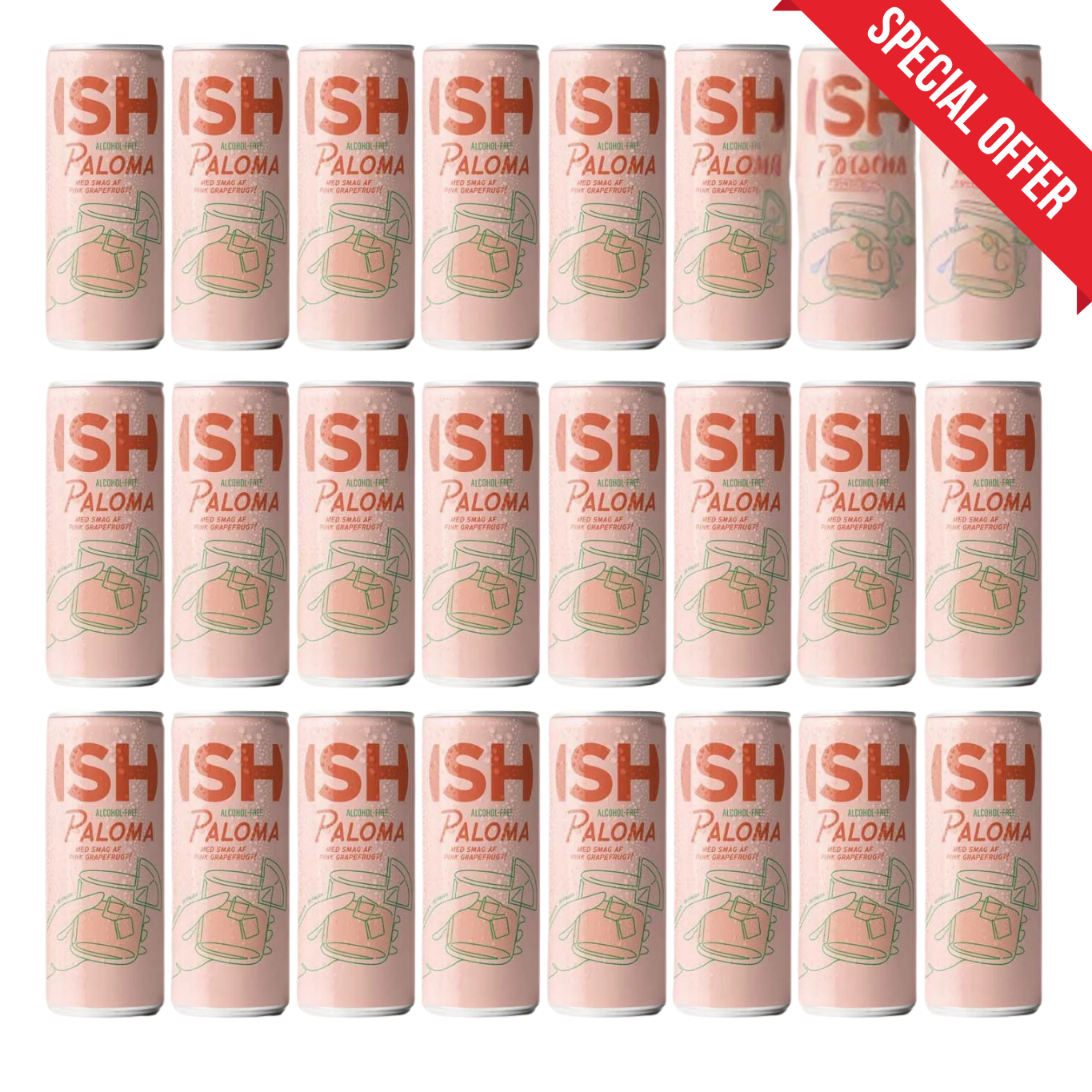 ISH Paloma BOX - Cocktail fără alcool 24 x 250ml