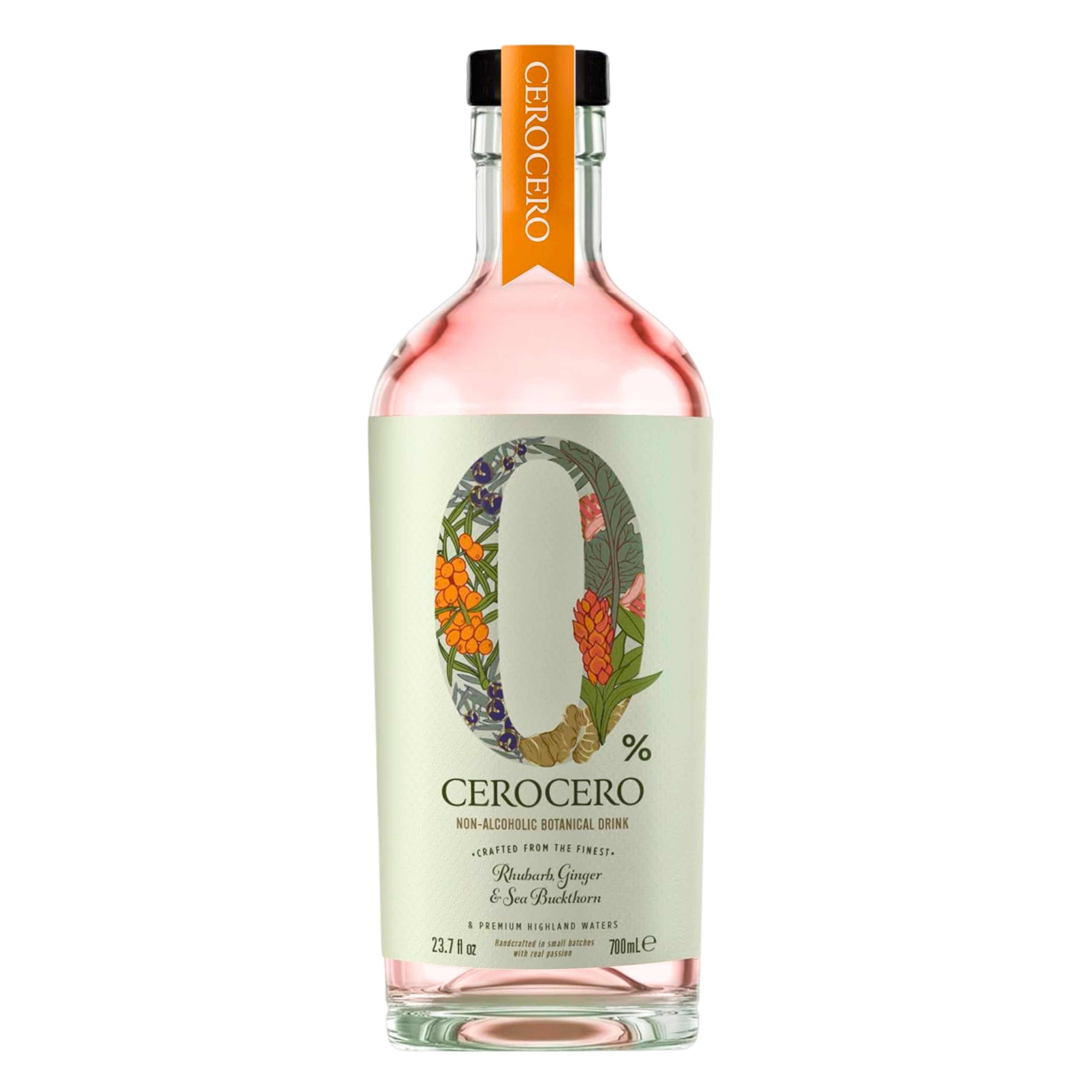 CeroCero Rhubarb, Ginger and Sea Buckthorn - Alternativa fara alcool la Gin 0.7L