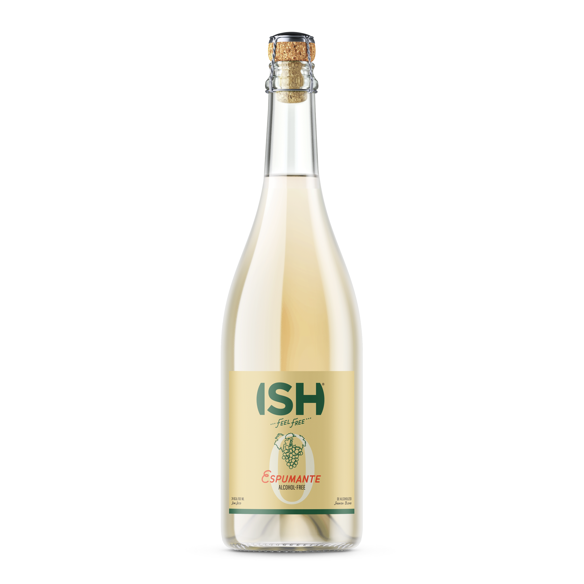 ISH Espumante - vin spumant alb fără alcool 0.75L