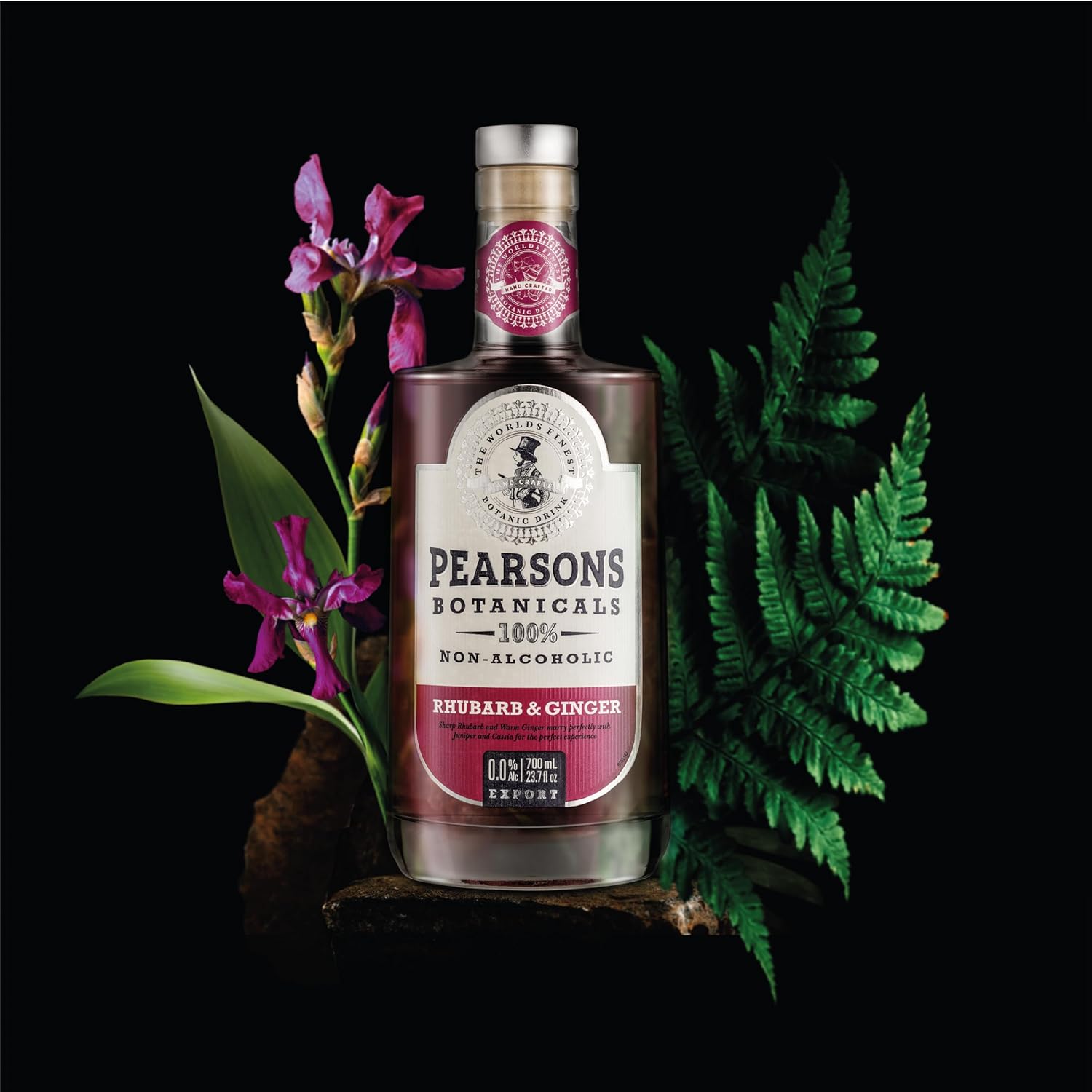 Pearsons Botanicals Rhubarb & Ginger - Alternativa fără alcool la Gin 0.7L